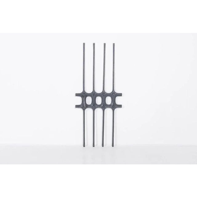 Metal German Brutalist Door Mount-Decoration For Sale - Image 7 of 7