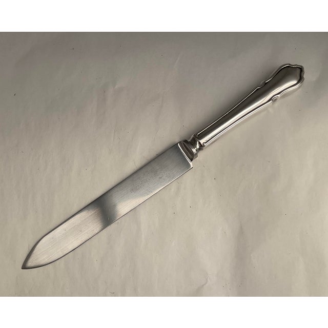 Metal 1980s Silver Bridal Cake Knife., Du Barry For Sale - Image 7 of 14