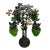 Large Italian Chandelier Style Grapevine Table Lamp W/Green Grape Clusters For Sale - Image 4 of 6