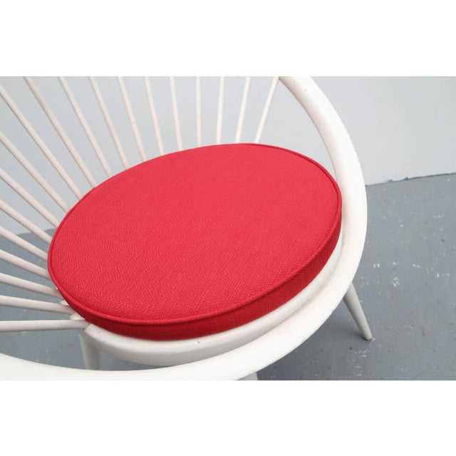 - 1960s armchair - Version with upholstered backrest - Model Circle Chair - Design by Yngve Ekström / Sweden - Elegant...