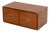 Modern Teak Two-Door Campaign Style Chest For Sale
