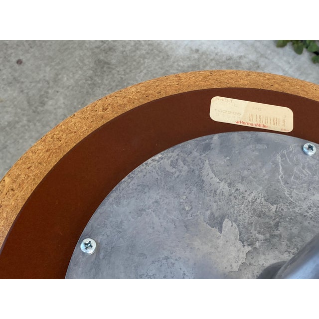 2000 - 2009 George Nelson Swag Leg Pedestal Table for Herman Miller For Sale - Image 5 of 8