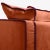 Contemporary Rafaella Two-Seater Sofa in Dark Orange Velvet with Red Couture Trim from Biosofa For Sale - Image 3 of 6