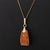 Modern Vintage Baltic Amber and 14k Rose Gold Pendant Necklace For Sale - Image 3 of 6
