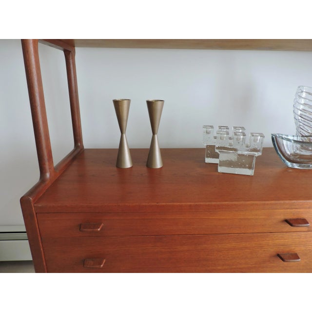 Mid Century Modern Cone Brass Candle Holders- Set of 2 For Sale - Image 12 of 12