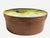 1980's Oval Bentwood Shaker Box, Folk Art Rural Scene, Artist Signed Inez, 11" For Sale - Image 11 of 17