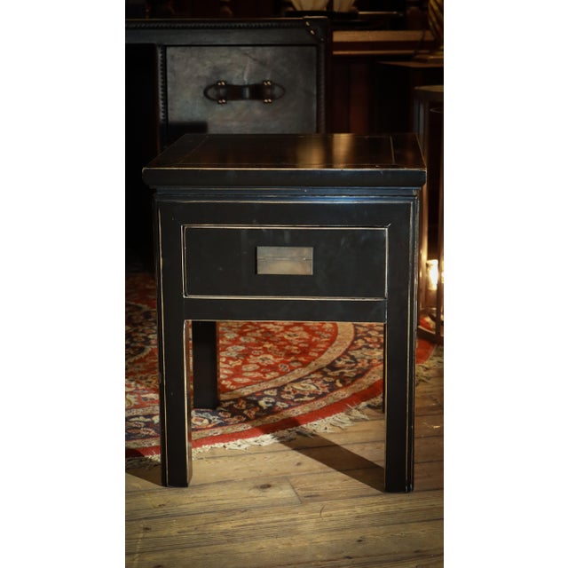 Vintage Canton Bedside Tables in Black Ash from Lombok, 2010s, Set of 2 For Sale - Image 16 of 18
