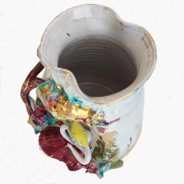 Yellow Sculptural Vase from CEM For Sale - Image 8 of 17