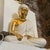 1980s Modernist White and Gold Porcelain Buddha Statue by Tommaso Barbi For Sale - Image 10 of 13
