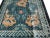 Chinese 1980s Blue Dragon Vintage Silk Chinese Carpet 3' X 5 Knotted Pile Wool Rug For Sale - Image 3 of 9