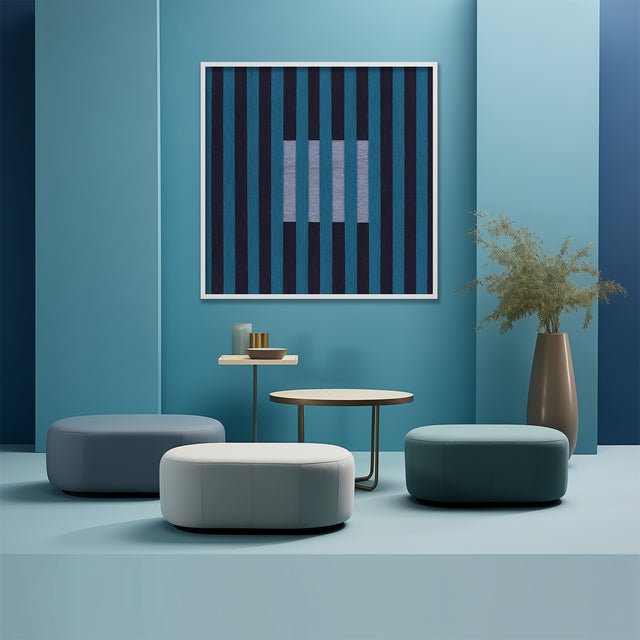 Contemporary Illusive Square No14, Fine Art Print by Amanda McLaurin, Framed For Sale - Image 3 of 4