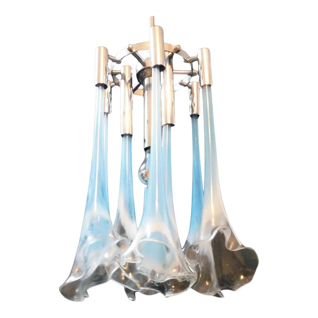 1960s Blue Murano Callas Pendant For Sale