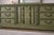 Vintage 70” Solid Wood Dresser & Mirror – Old Chapel Sagewood™ Finish – Olive Sage Green Designer Refinished Bedroom Piece For Sale - Image 4 of 7