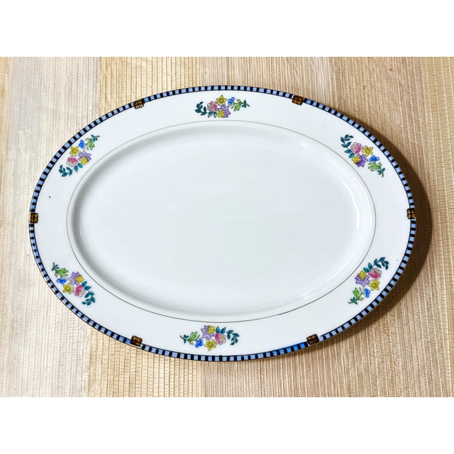 Set of two vintage Noritake “Sheridan” oval serving platters in coordinating sizes. Classic white porcelain with...
