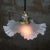 French Art Nouveau Frosted Glass Pendant Light, 1920s For Sale - Image 6 of 7