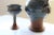 Mid 20th Century MCM Art Pottery Sangria Carafe Pitcher and Goblets- Set of 8 For Sale - Image 5 of 7
