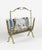 Mid-Century Modern Brass and Glass Magazine Rack from Fontana Arte, Italy, 1950s For Sale - Image 10 of 17