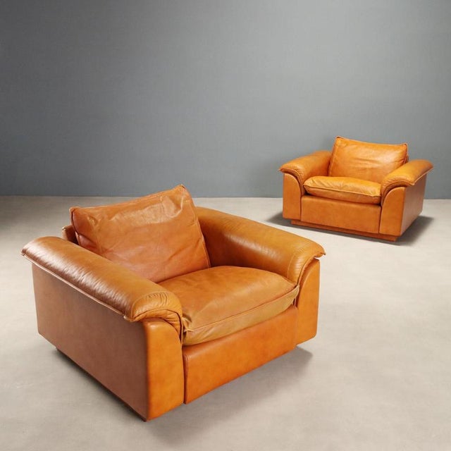 Leather Lounge Chairs, 1970s, Set of 2 For Sale - Image 14 of 14