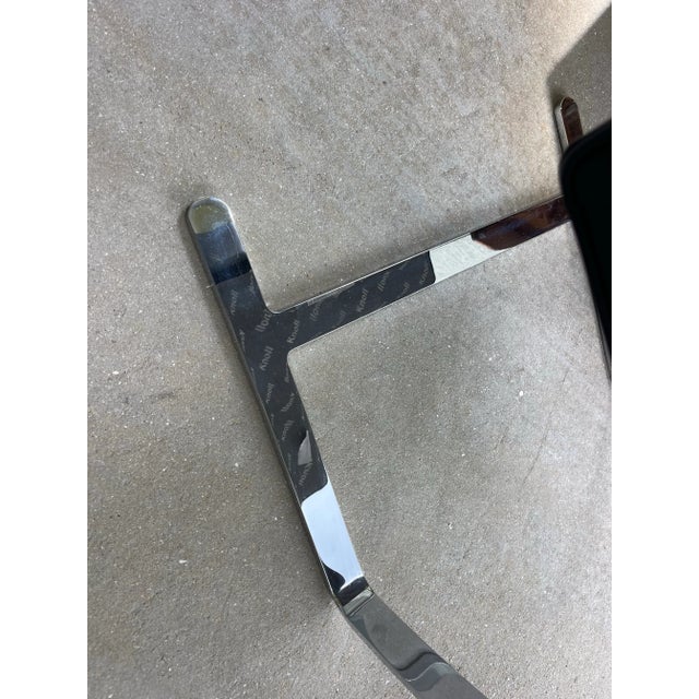 Knoll Brno Flat Bar Chair by Ludwig Mies Van Der Rohe – Black Leather For Sale - Image 12 of 12