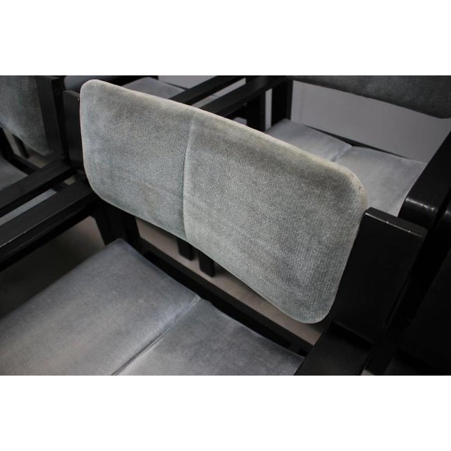 Vintage Armchair by Ludvik Volak for Dřevopodnik Holešov, Czechoslovakia, 1989, Set of 10 For Sale - Image 6 of 18