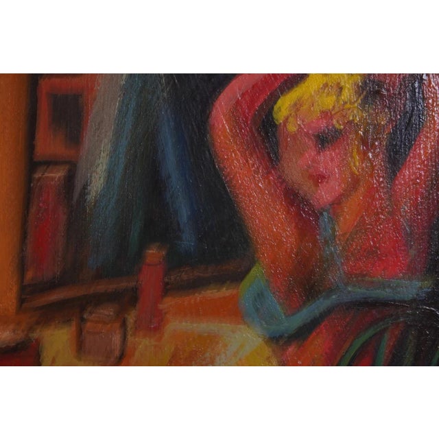 William Gropper William Gropper Behind the Set Oil Painting, 20th Century For Sale - Image 4 of 7