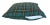 Green Woven English Plaid Tartan Feather/Down Pillow 20” Square For Sale In Los Angeles - Image 6 of 6