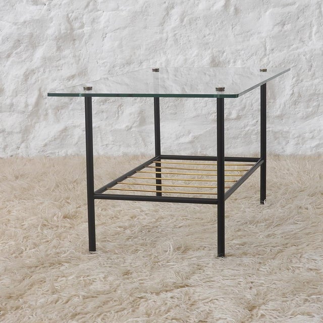 Mid-Century Coffee Table with Magazine Rack in the style of Pierre Guariche, France, 1950s For Sale - Image 11 of 13