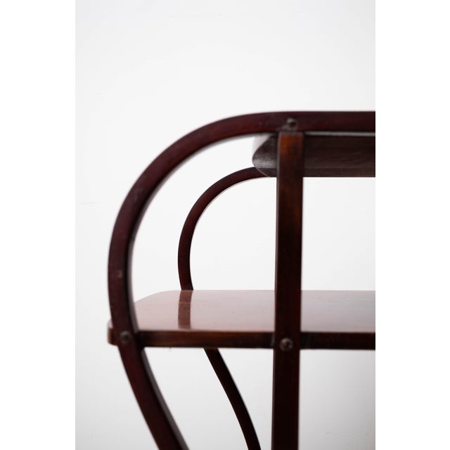 Maroon Art Nouveau Étagère from Thonet, Vienna, 1904 For Sale - Image 8 of 18