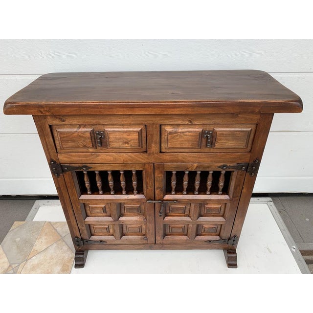 Spanish Chest of Drawers in Walnut, 1920s For Sale - Image 6 of 18