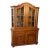 1980s Oak China Cabinet Storage For Sale