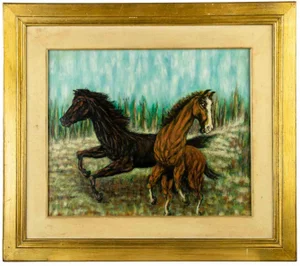 Horses, Oil on Canvas, 1991
