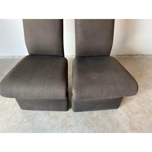 Gray Jan Ekselius - Style Postmodern Accent/ Dining Chairs by Roger Rougier - a Pair For Sale - Image 8 of 12