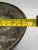 Mid-Century Modern Late 20th Century Handcrafted Studio Pottery Blue Gray Glaze Speckled Pedestal Bowl Signed For Sale - Image 3 of 12
