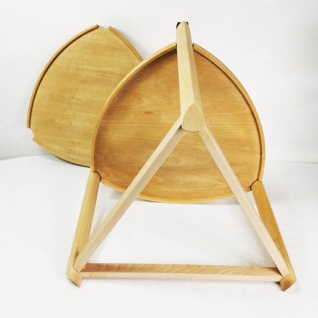 Wood Modernist Side Table, Denmark, 1980s For Sale - Image 7 of 11