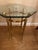 Excellent Condition Hexagon Glass - 3/8 inch Bevel Hoof feet Height: 17 inches Width: 15 inches Excellent Condition