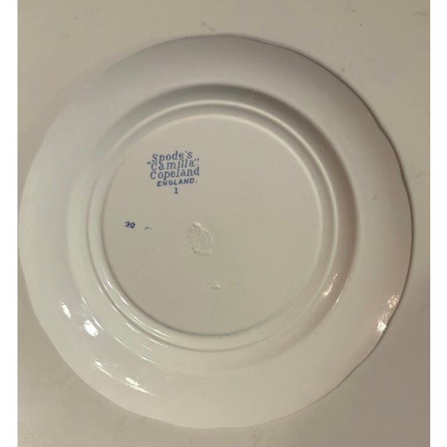 Early 20th Century Early 20th Century Spode Blue Camila Salad Plate For Sale - Image 5 of 8