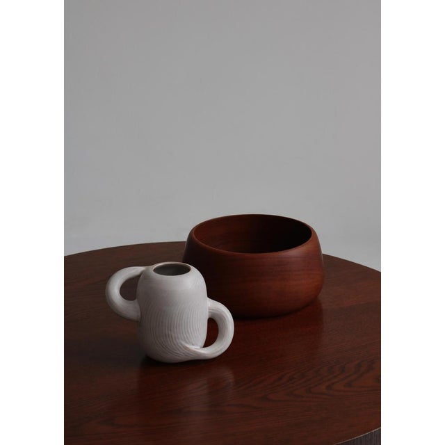 Danish Modern Stained Oak Side Table attributed to Otto Færge, Denmark, 1940s For Sale - Image 17 of 18