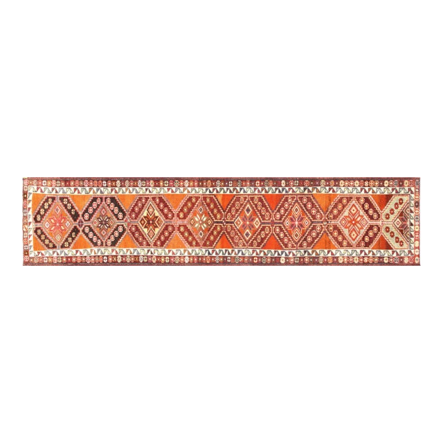 1960s Turkish Oushak Runner For Sale