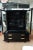 Grosfeld House Vintage Rare Grosfeld House Modernist Black Lacquered Over Wood, Brass and Glass Cabinet, 1940's For Sale - Image 4 of 13