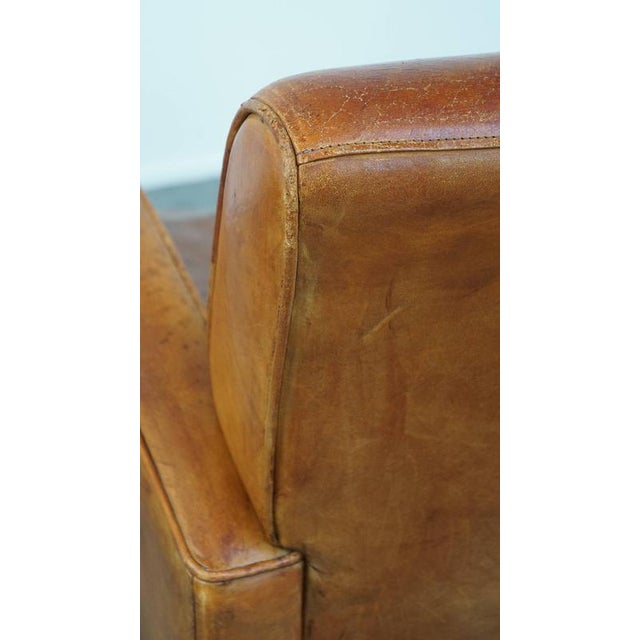 Vintage Leather Club Chair For Sale - Image 11 of 12