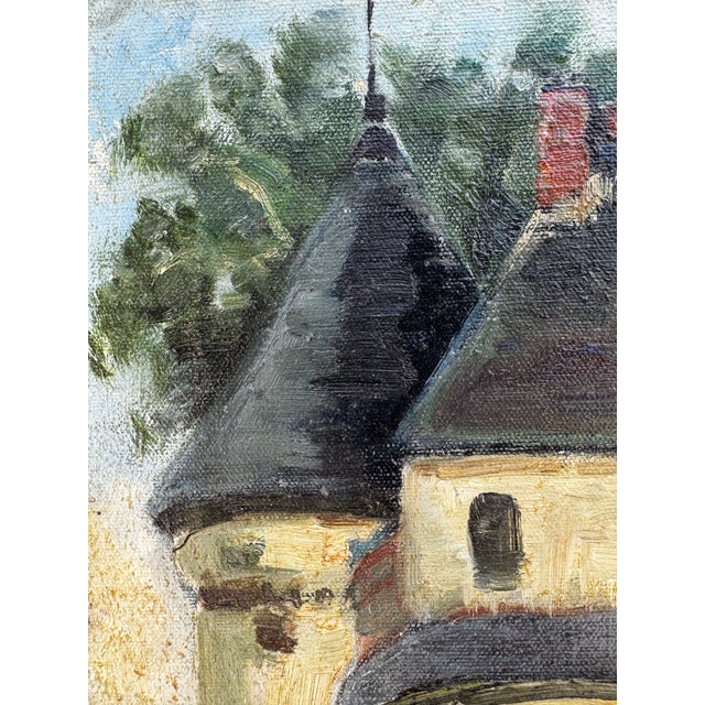Textile 1970 Plein Air Oil Painting For Sale - Image 7 of 9