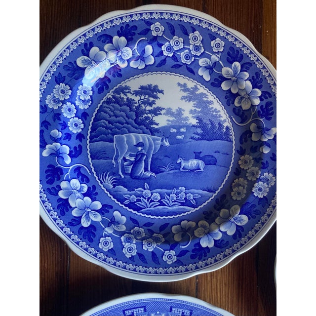 Set of 11 Room Collection Spode Blue Room Dinner Plates For Sale - Image 9 of 13