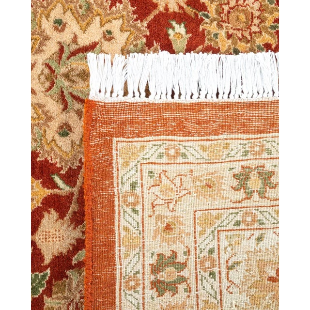 2000 - 2009 Mogul, One-of-a-Kind Hand-Knotted Area Rug - Orange, 9' 0" x 12' 2" For Sale - Image 5 of 8