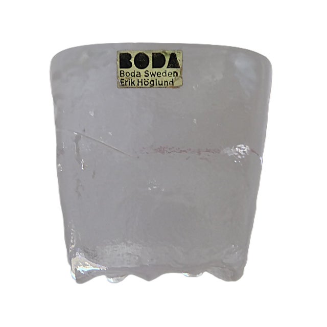 Transparent Erik Höglund Scandinavian Modern Ice Man Leaded Glass Figure, Boda, Sweden 1960s. For Sale - Image 8 of 11