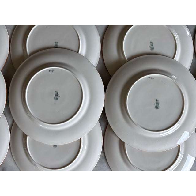Green Early 20th Century Royal Doulton Dinner Plates - Set of 12 For Sale - Image 8 of 12
