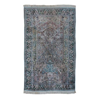Kashmiri Hand-Knotted Tree of Life Rug For Sale