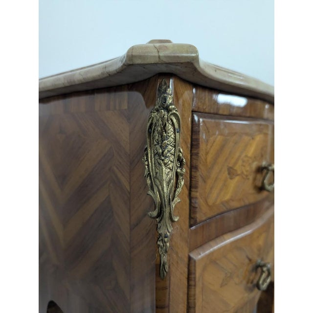 Louis XV Wooden Bedside Tables, Set of 2 For Sale - Image 6 of 9