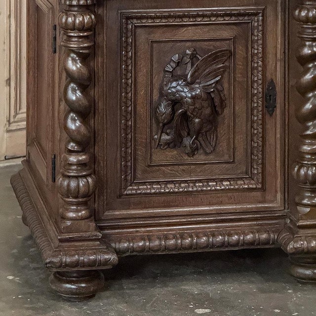 Coffee 19th Century French Renaissance Hunt Buffet ~ Credenza For Sale - Image 8 of 18