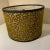 Funky custom retro mid century modern hardback drum lampshade with nickel hardware. Flocked olive green velvet cube design...