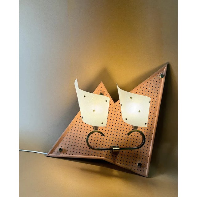 Metal Wall Lights from Arlus, 1950, Set of 2 For Sale - Image 7 of 10